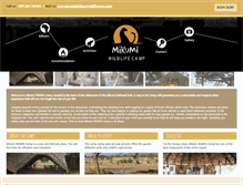 Tablet Screenshot of mikumiwildlifecamp.com